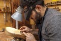 Craftsman violinmaker began working on a new violin