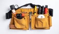 Craftsmans Tool Belt with Essential Work Tools Royalty Free Stock Photo