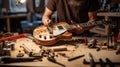 Craftsmanship in action: Guitar repair and production expertise on display