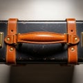 The craftsmanship and details of the leatherwork including stitching Royalty Free Stock Photo
