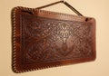 This craftsmanship showcases traditional leatherworking techniques, adding Royalty Free Stock Photo