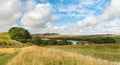 Crag Lough on the Hadrian's wall trail in Northumberland, UK