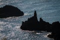 Crag Silhouettes, Rebun Island, Japan