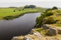 Cragg Lough on the Roman Wall. Northumberland, England.