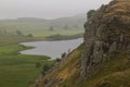 Cragg Lough on the Roman Wall. Northumberland, England.