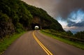The Craggy Pinnacle Tunnel, on the Blue Ridge Parkway in North C Royalty Free Stock Photo