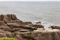 Craggy shore. Paparoa national park, South Island, New Zealand Royalty Free Stock Photo