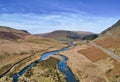Aerial view of the river Clearwen Royalty Free Stock Photo