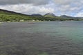 Craighouse and the Paps of Jura, isle of Jura, Scotland Royalty Free Stock Photo