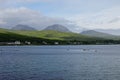 Craighouse and the Paps of Jura, isle of Jura, Scotland Royalty Free Stock Photo