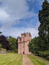 Craigievar pinkish harled castle south of Alford, Aberdeenshire, Scotland Royalty Free Stock Photo