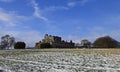 Craigmillar castle a14th century and was used as a film set for Outlander and The Outlaw King Royalty Free Stock Photo