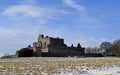 Craigmillar castle a14th century and was used as a film set for Outlander and The Outlaw King Royalty Free Stock Photo