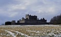 Craigmillar castle a14th century and was used as a film set for Outlander and The Outlaw King Royalty Free Stock Photo