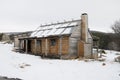Craigs Hut in snow during winter in the Victorian high country