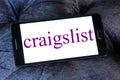 Craigslist classified advertisements website logo Royalty Free Stock Photo