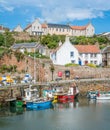 Crail harbour, small fishermen village in Fife, Scotland.