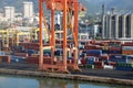 Cargo terminal in Port of Spain, Trinidad and Tobago Royalty Free Stock Photo
