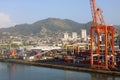 Cargo terminal in Port of Spain, Trinidad and Tobago Royalty Free Stock Photo