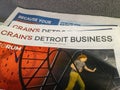 Crains Detroit Busienss Newspaper Royalty Free Stock Photo
