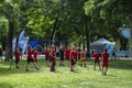 Young people doing sports in Romanescu Park ÃÂ®n Craiova, Romania.