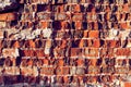 Craked Red brick wall background for desygn Royalty Free Stock Photo