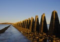 Cramond island causeway Royalty Free Stock Photo