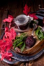 Cranberry chutney with red beet Royalty Free Stock Photo