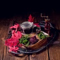 Cranberry chutney with red beet Royalty Free Stock Photo