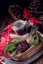 Cranberry chutney with red beet Royalty Free Stock Photo
