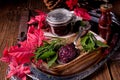 Cranberry chutney with red beet Royalty Free Stock Photo