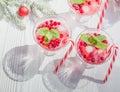Cranberry drinks Royalty Free Stock Photo