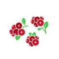 Cranberry. Icon set