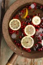 Cranberry lemon punch