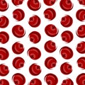 Cranberry pattern background set. Collection icon cranberry. Vector