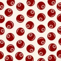 Cranberry pattern background set. Collection icon cranberry. Vector Royalty Free Stock Photo