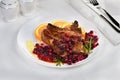 Cranberry pork chops Royalty Free Stock Photo