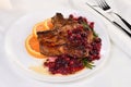 Cranberry pork chops Royalty Free Stock Photo