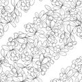 Cranberry. Seamless pattern