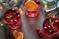 Cranberry Vodka Spritzers