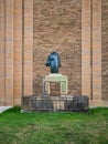 Cranbrook schools architecture horse statue. American private middle school high school.