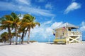 Crandon park Beach of Key Biscayne, Miami Royalty Free Stock Photo
