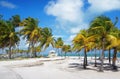 Crandon park Beach of Key Biscayne, Miami Royalty Free Stock Photo