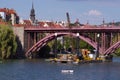 Crane Barge On Drava River, Maribor, Slovenia