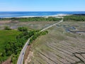 Crane Beach aerial view, Ipswich, MA, USA