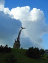 Crane bird statue, Lithuania Royalty Free Stock Photo