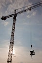 Crane concrete work Royalty Free Stock Photo