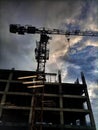 Crane construction building Jakarta indonesia