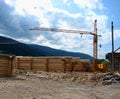 Cabin construction logs