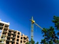 Crane, construction, new building Royalty Free Stock Photo